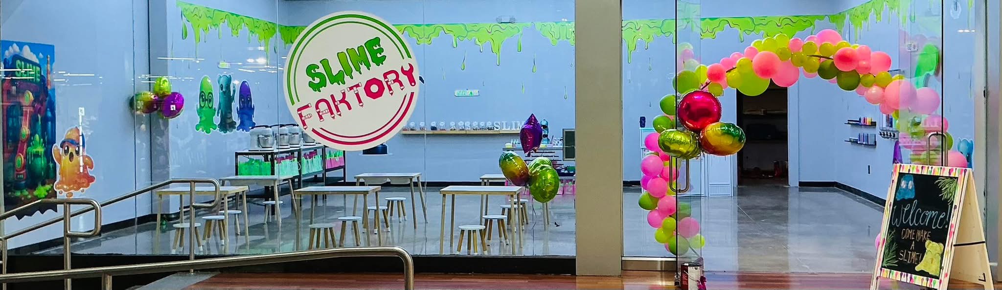 Slime Faktory storefront inside Katy Mills Mall